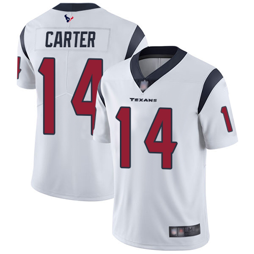Houston Texans Limited White Men DeAndre Carter Road Jersey NFL Football 14 Vapor Untouchable